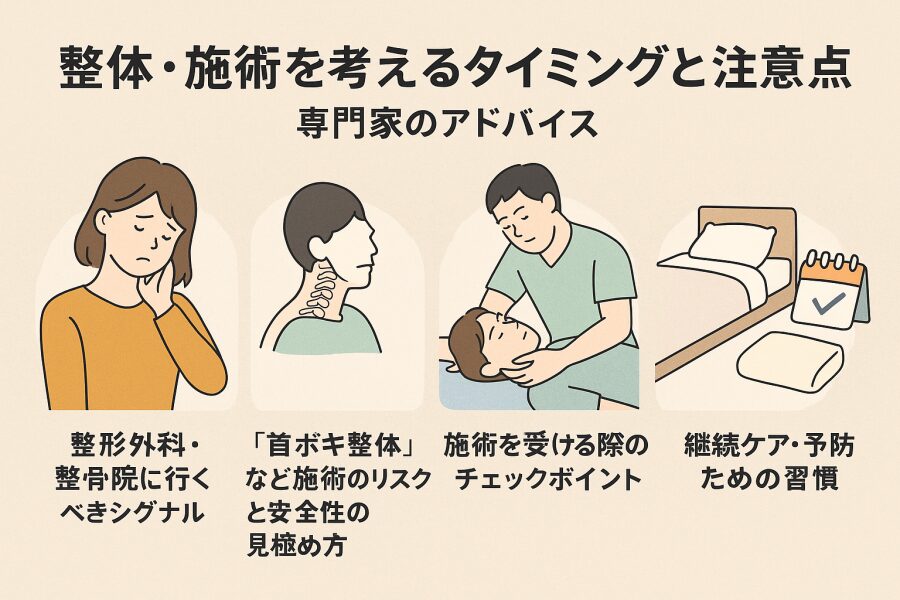 専門家への相談・来院の目安と注意点