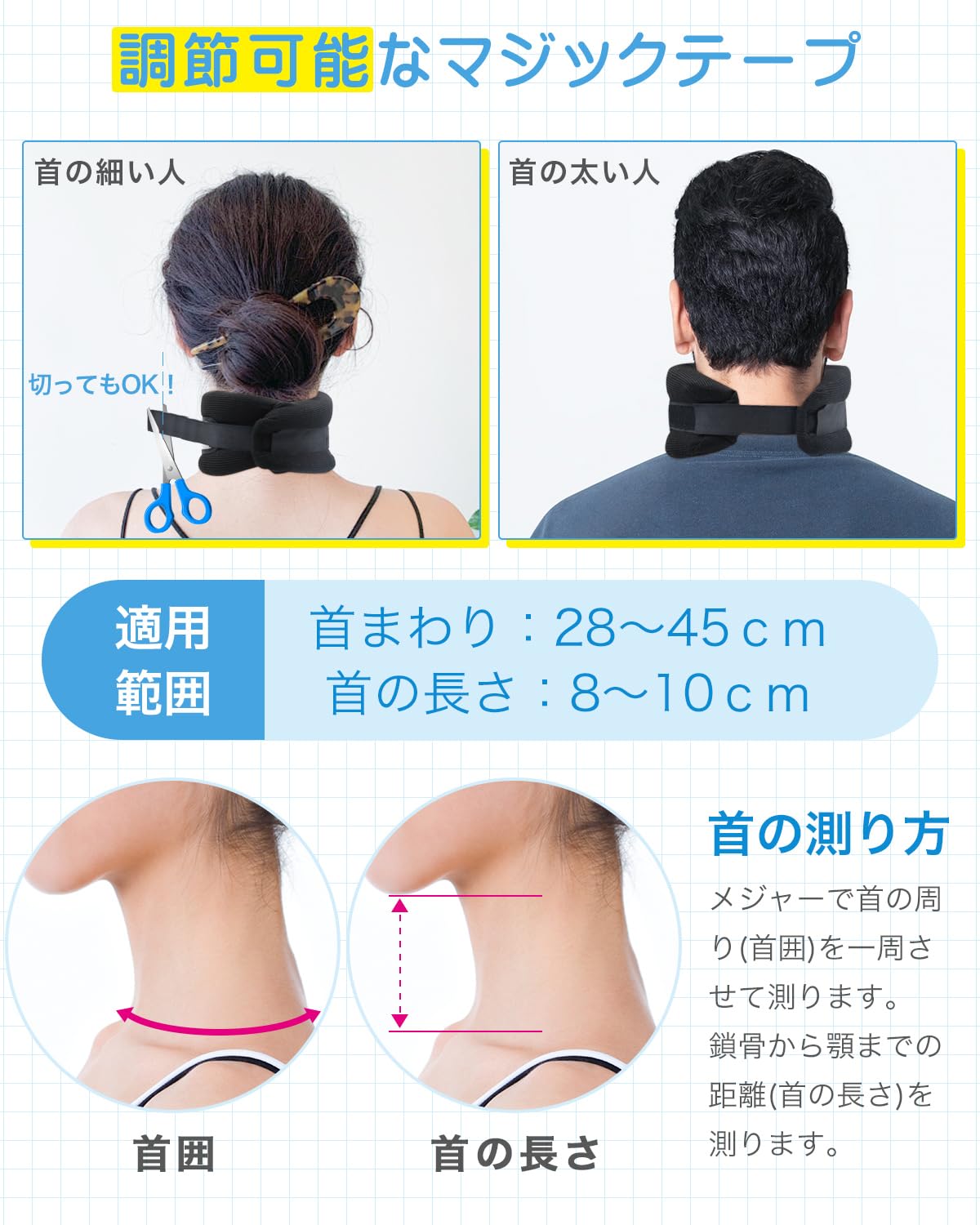 首コルセットの正しい使い方と装着方法