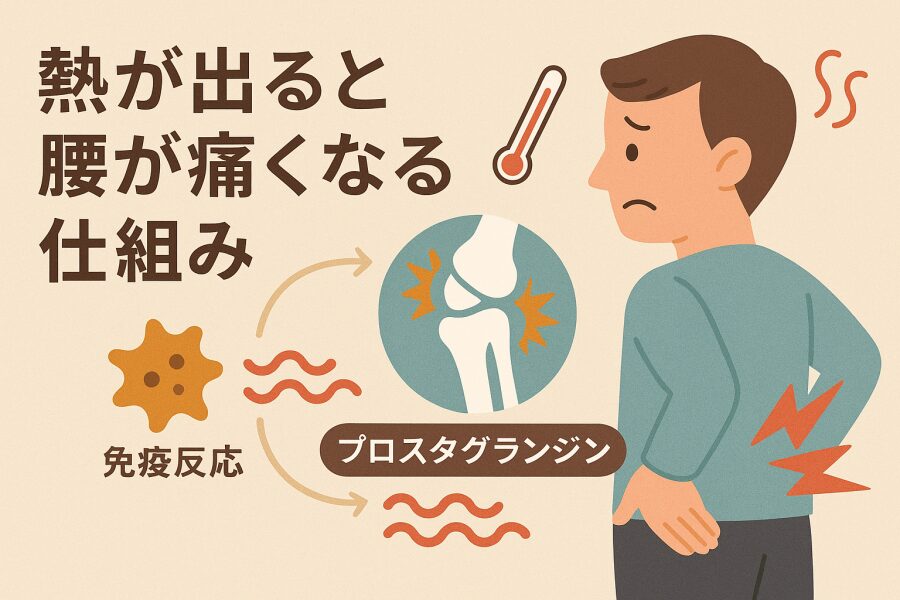 熱が出ると腰が痛いのはなぜ?身体のメカニズムを理解する