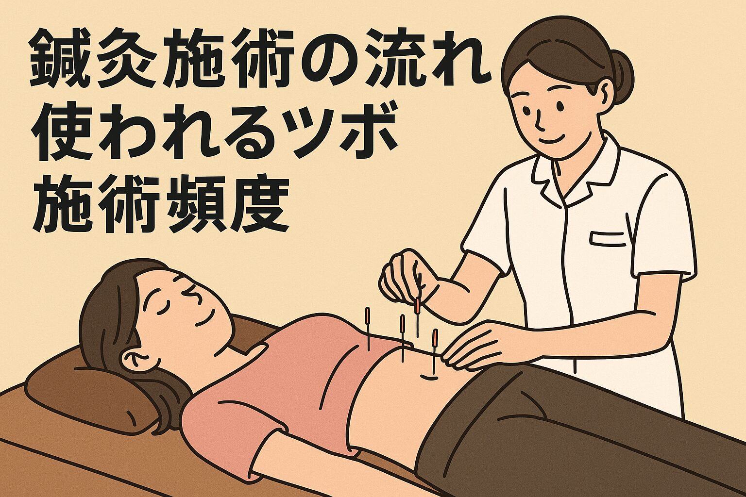 鍼灸施術の流れ・使われるツボ・施術頻度