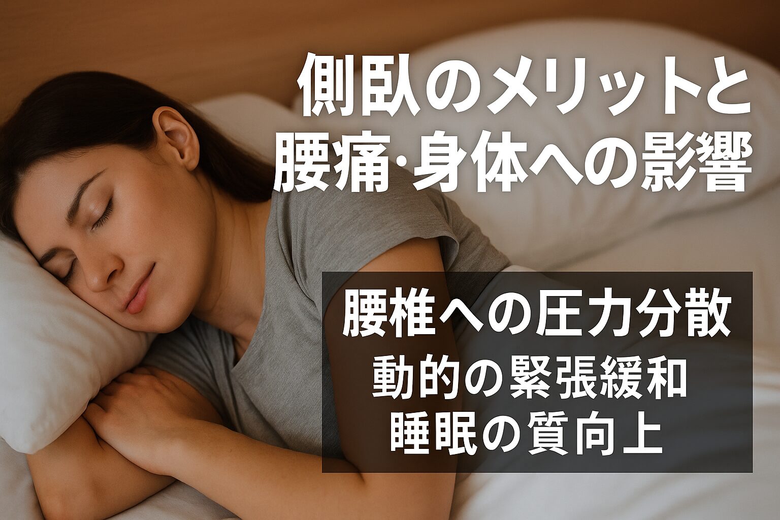 側臥のメリットと腰痛・体への影響