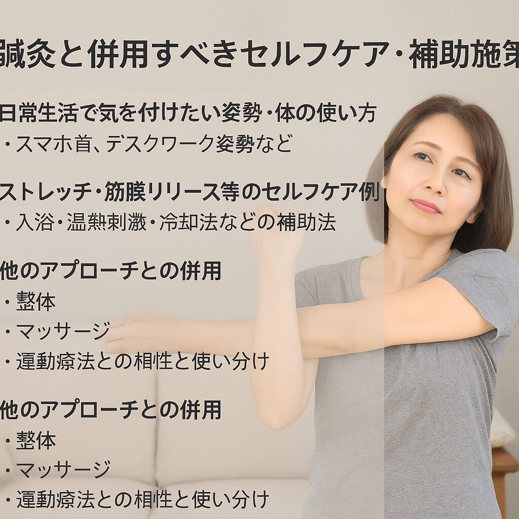 鍼灸と併用すべきセルフケア・補助施策