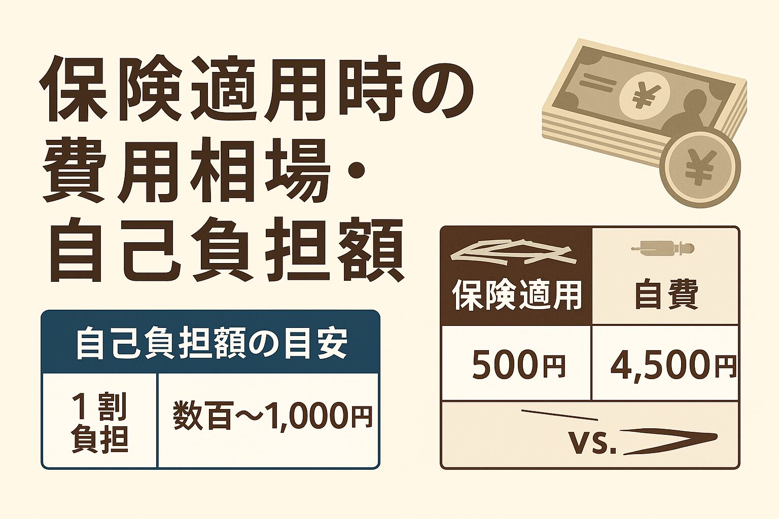 保険適用時の費用相場・自己負担額