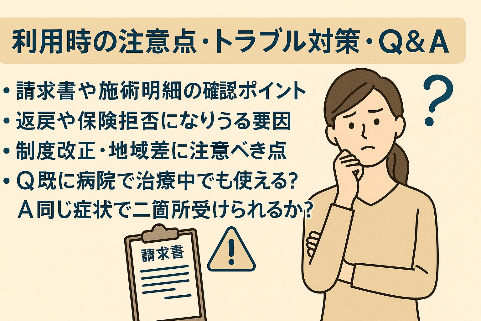 利用時の注意点・トラブル対策・Q&A