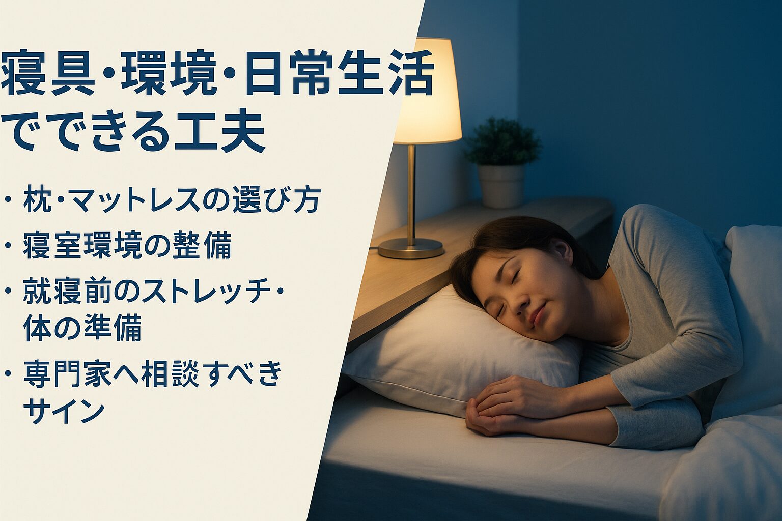 寝具・環境・日常生活でできる工夫