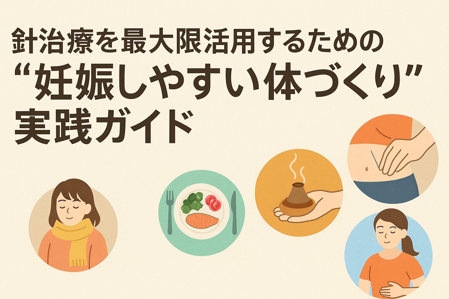 針治療を最大限活用するための“妊娠しやすい体づくり”実践ガイド