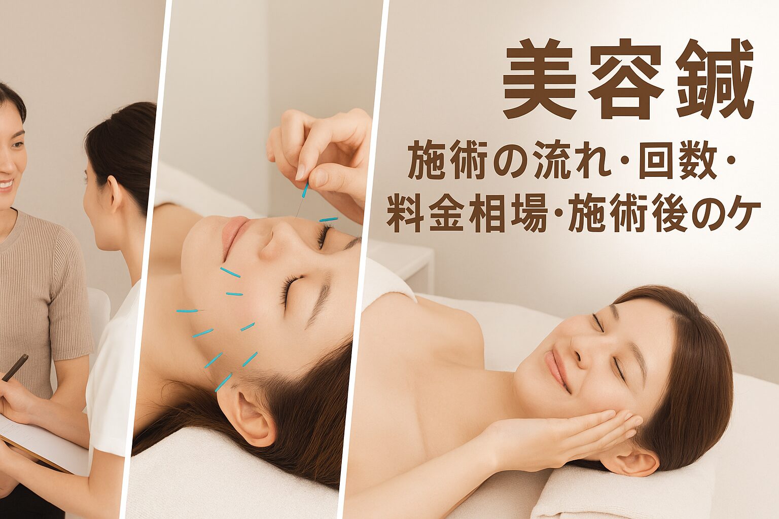 施術の流れ・回数・料金相場・施術後のケア