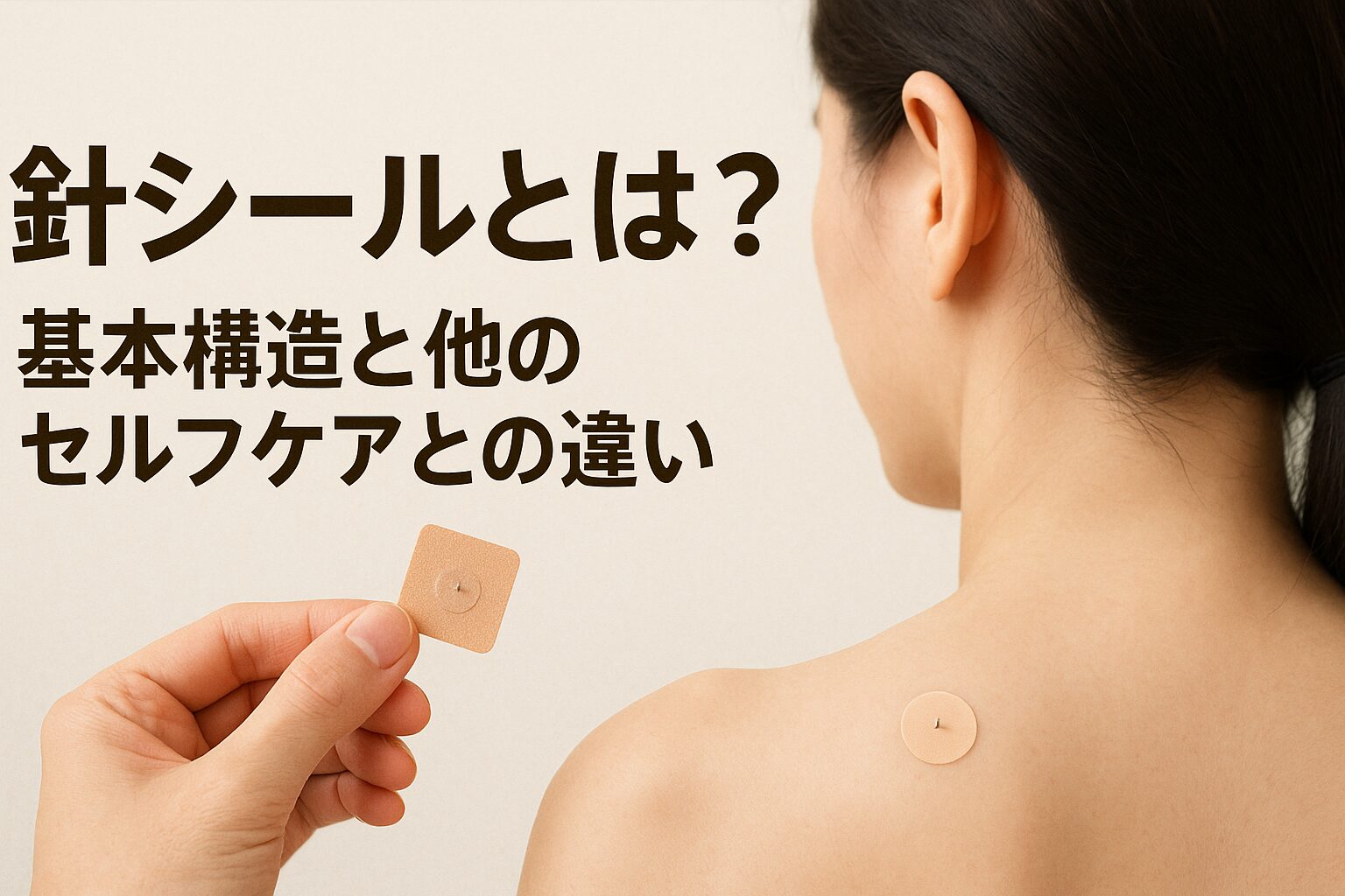 針シールとは？基本構造と他のセルフケアとの違い