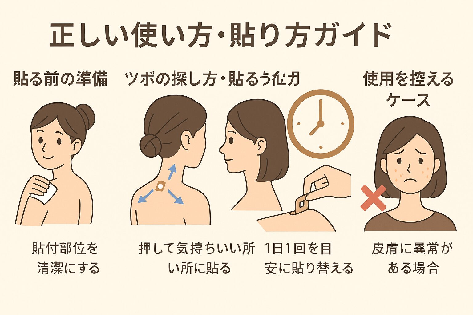 正しい使い方・貼り方ガイド：あなたに合った貼付手順と注意点