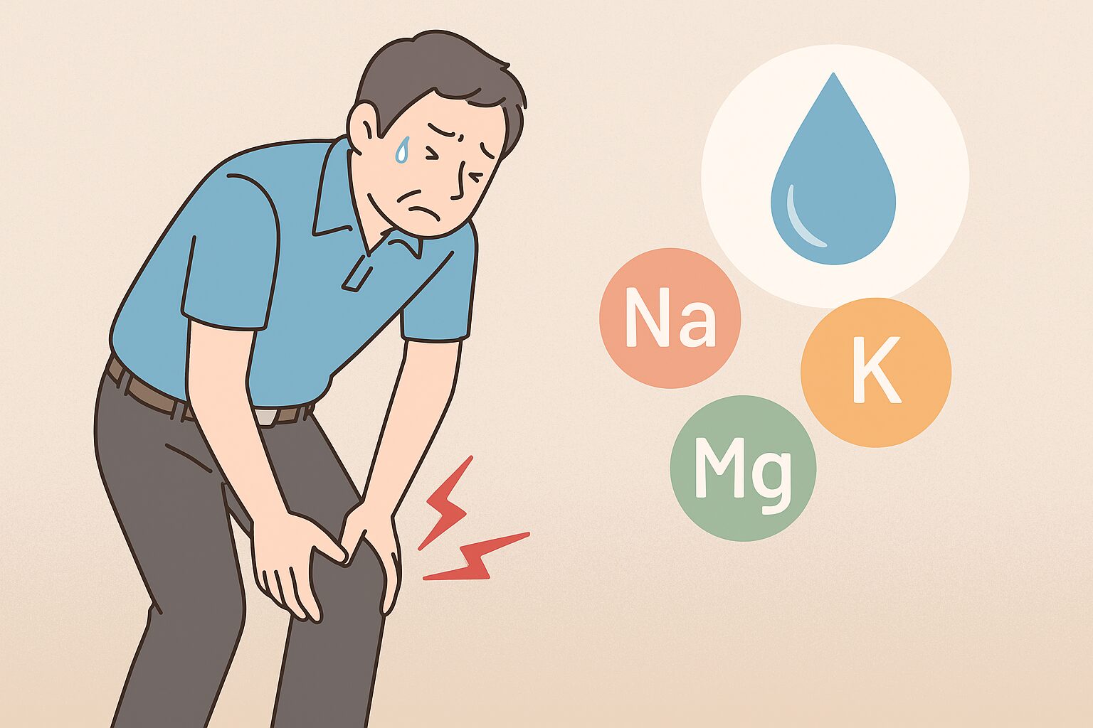 まず疑いたい原因－筋肉・ミネラル・水分不足