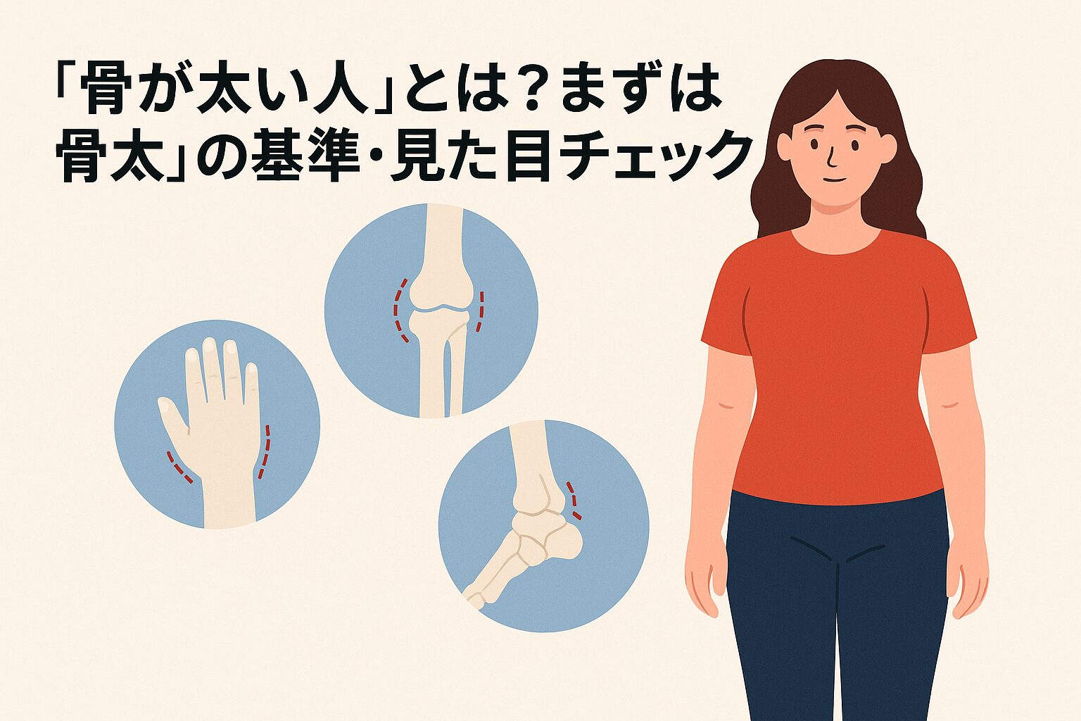「骨が太い人」とは？まずは“骨太”の基準・見た目チェック