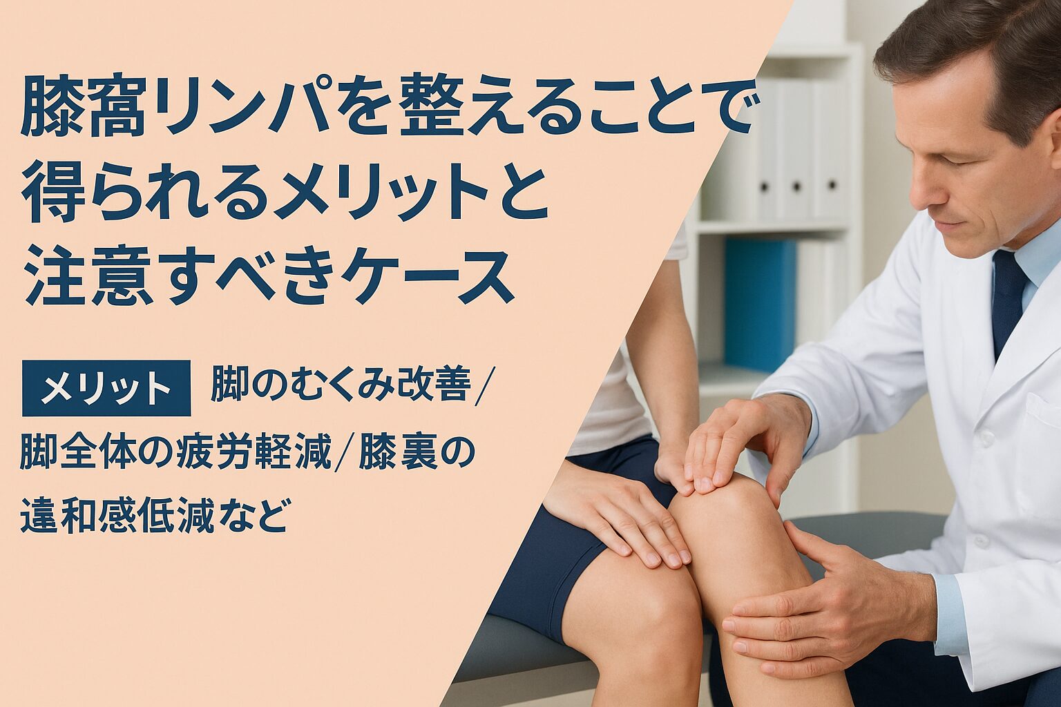 膝窩リンパを整えることで得られるメリットと注意すべきケース