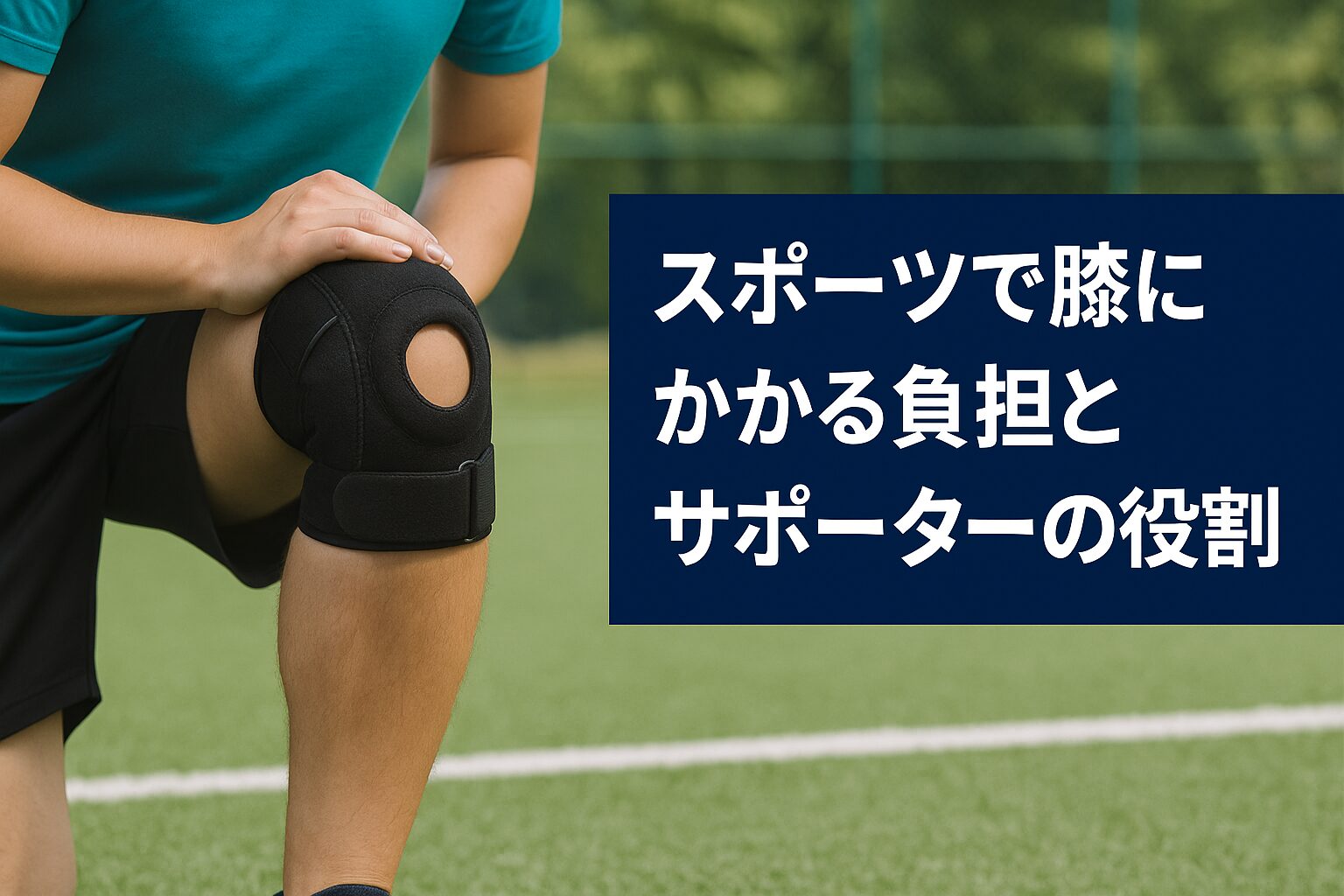 スポーツで膝にかかる負担とサポーターの役割