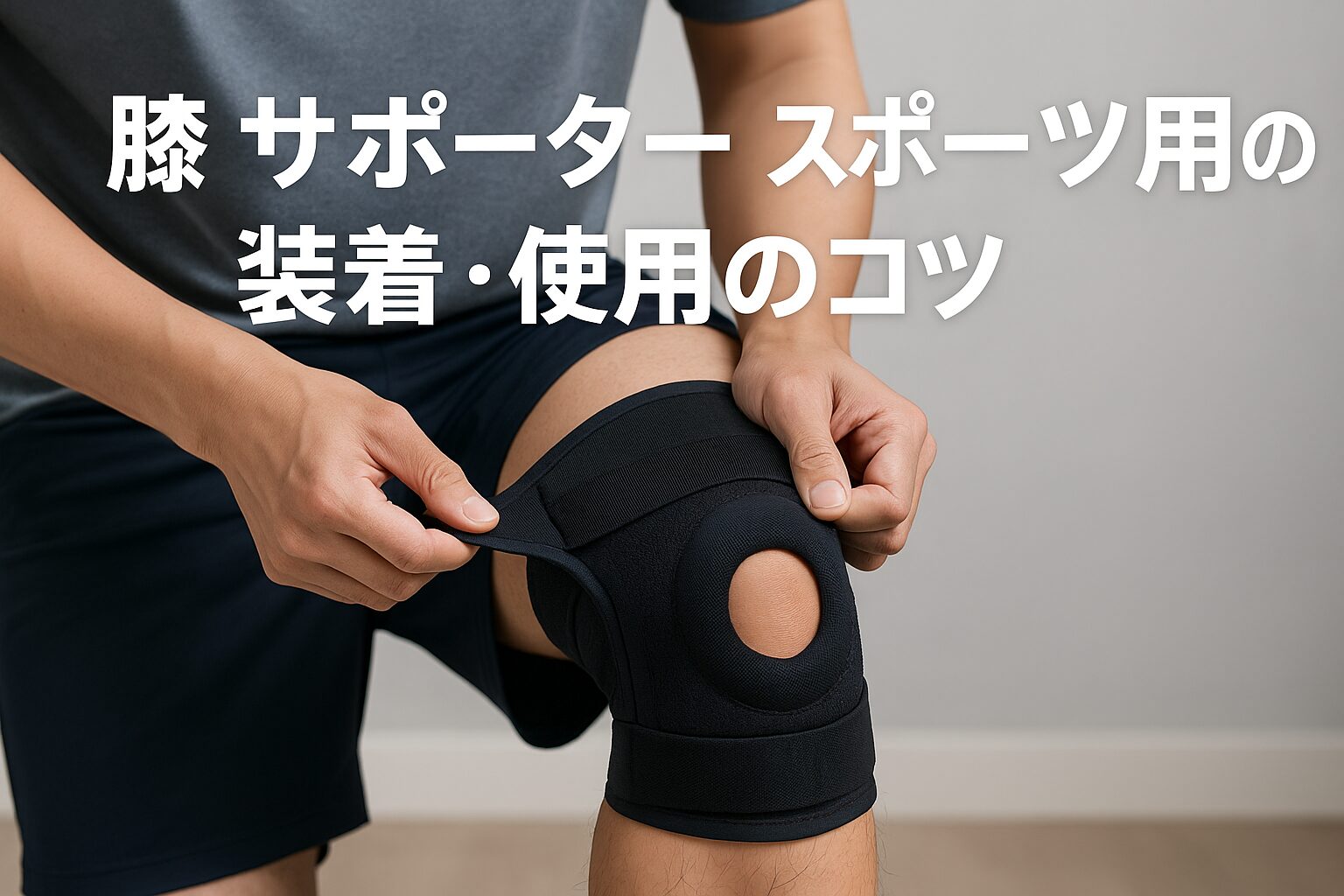 膝 サポーター スポーツ用の装着・使用のコツ