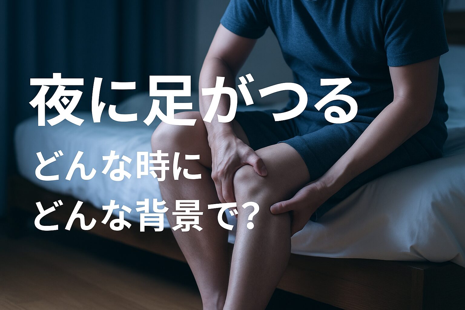 夜に足がつるとは?(症状の捉え方)