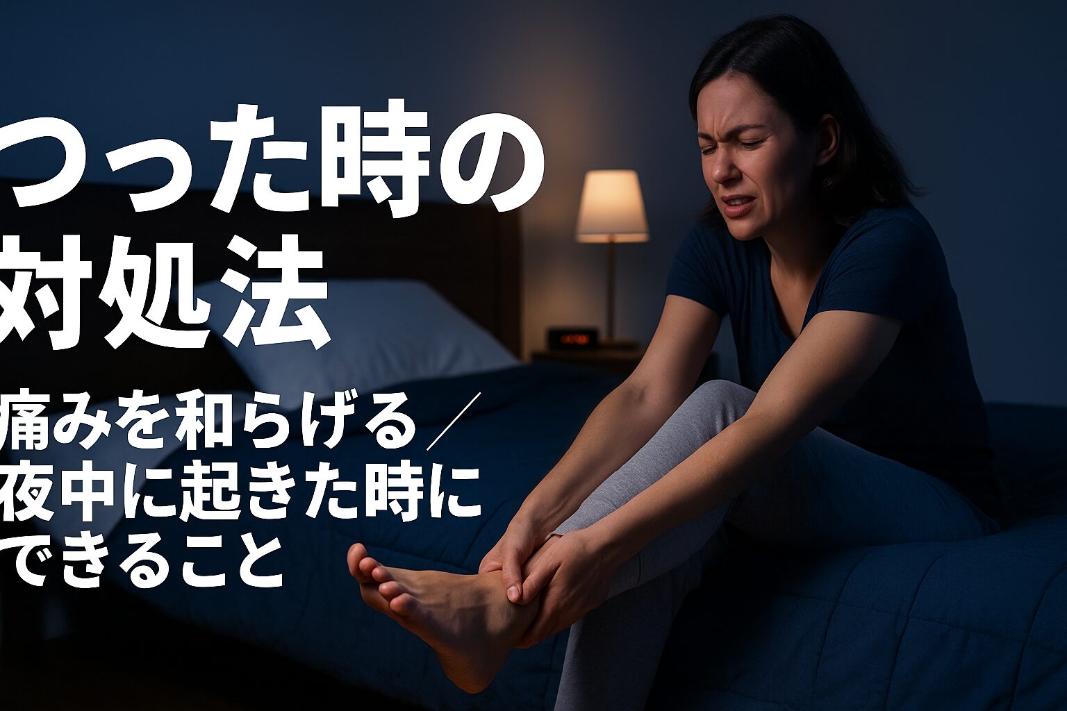つった時の対処法:痛みを和らげる/夜中に起きた時にできること