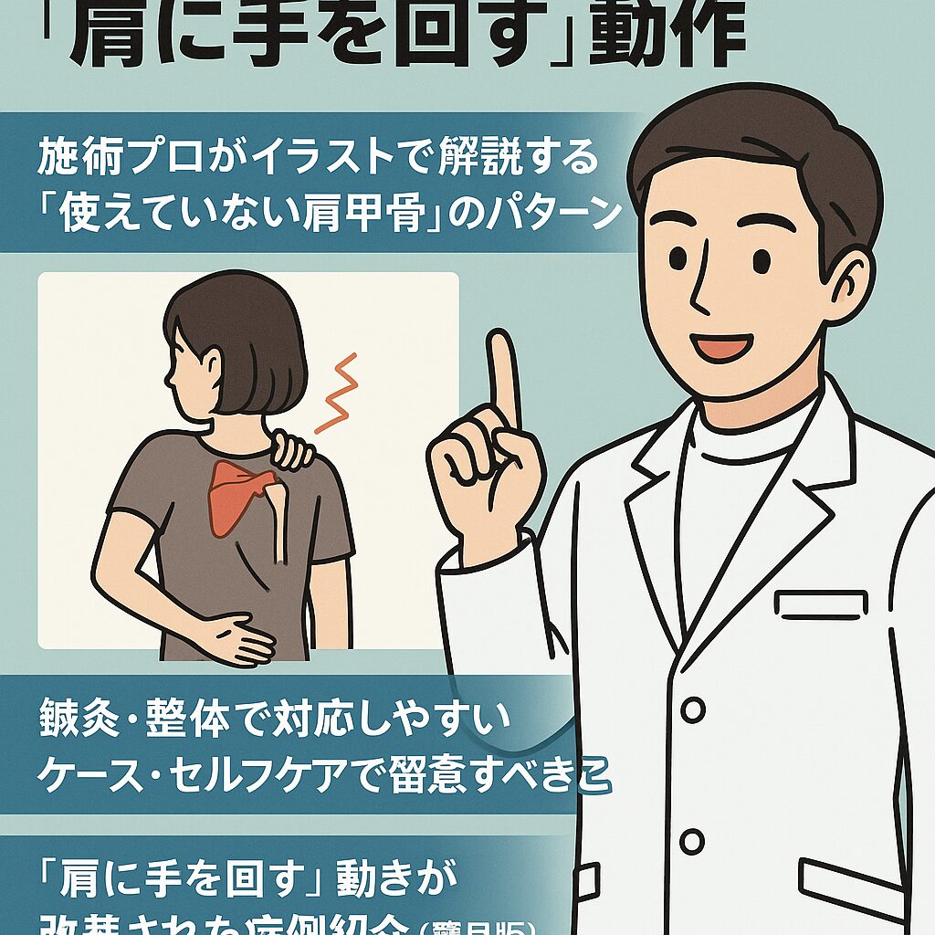 施術者・鍼灸院/整体院の視点から見た「肩に手を回す」動作
