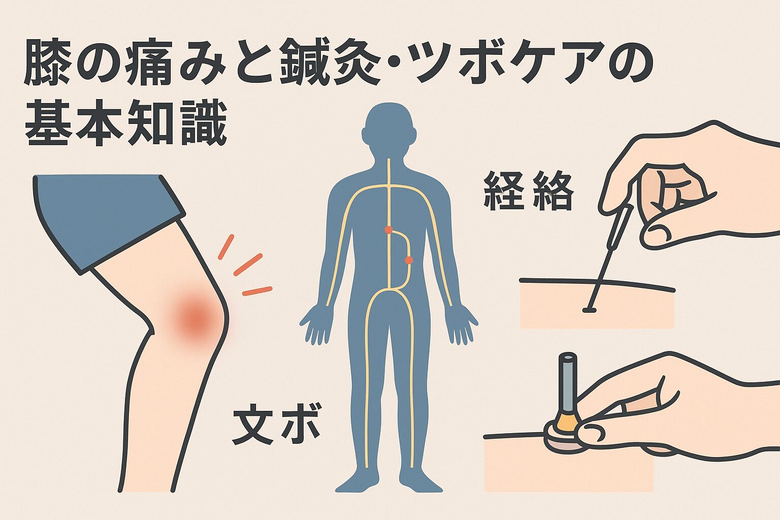 膝の痛みと鍼灸・ツボケアの基本知識