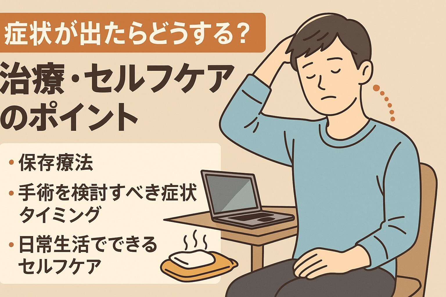 症状が出たらどうする？治療・セルフケアのポイント