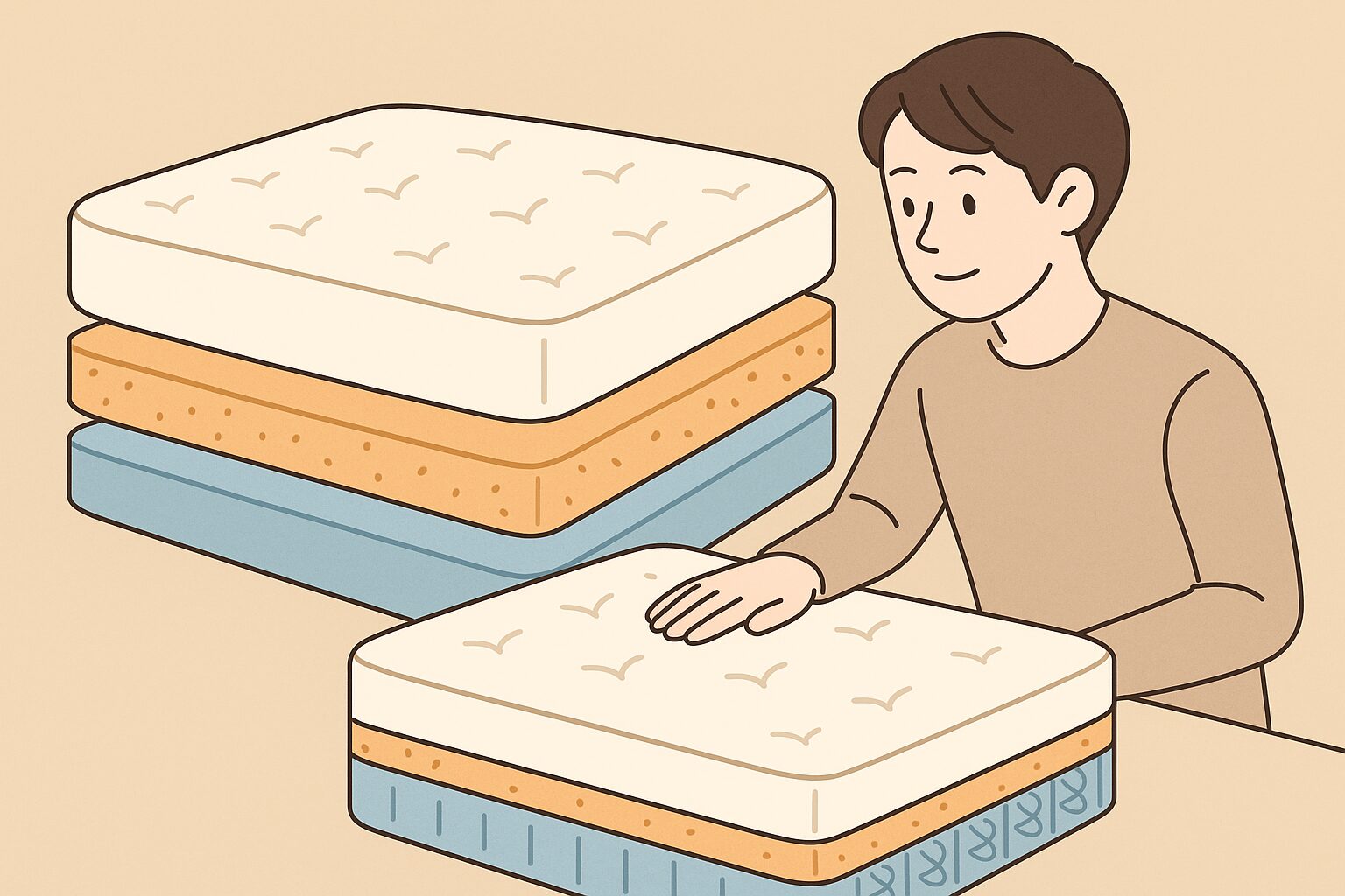 背中が楽になるマットレスの選び方・チェックポイント