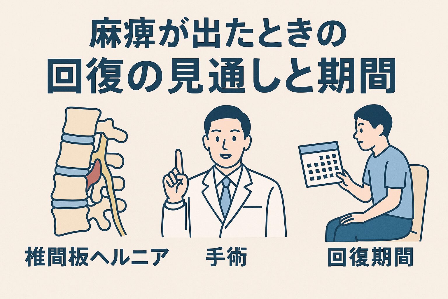 麻痺が出たときの“回復の見通し”と期間