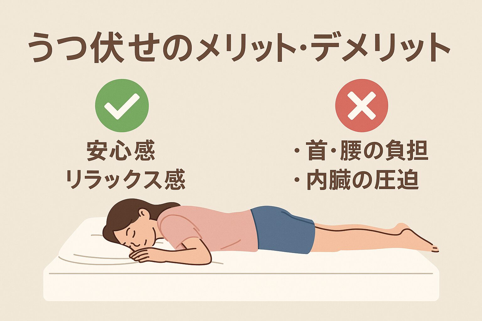 うつ伏せのメリット・デメリット