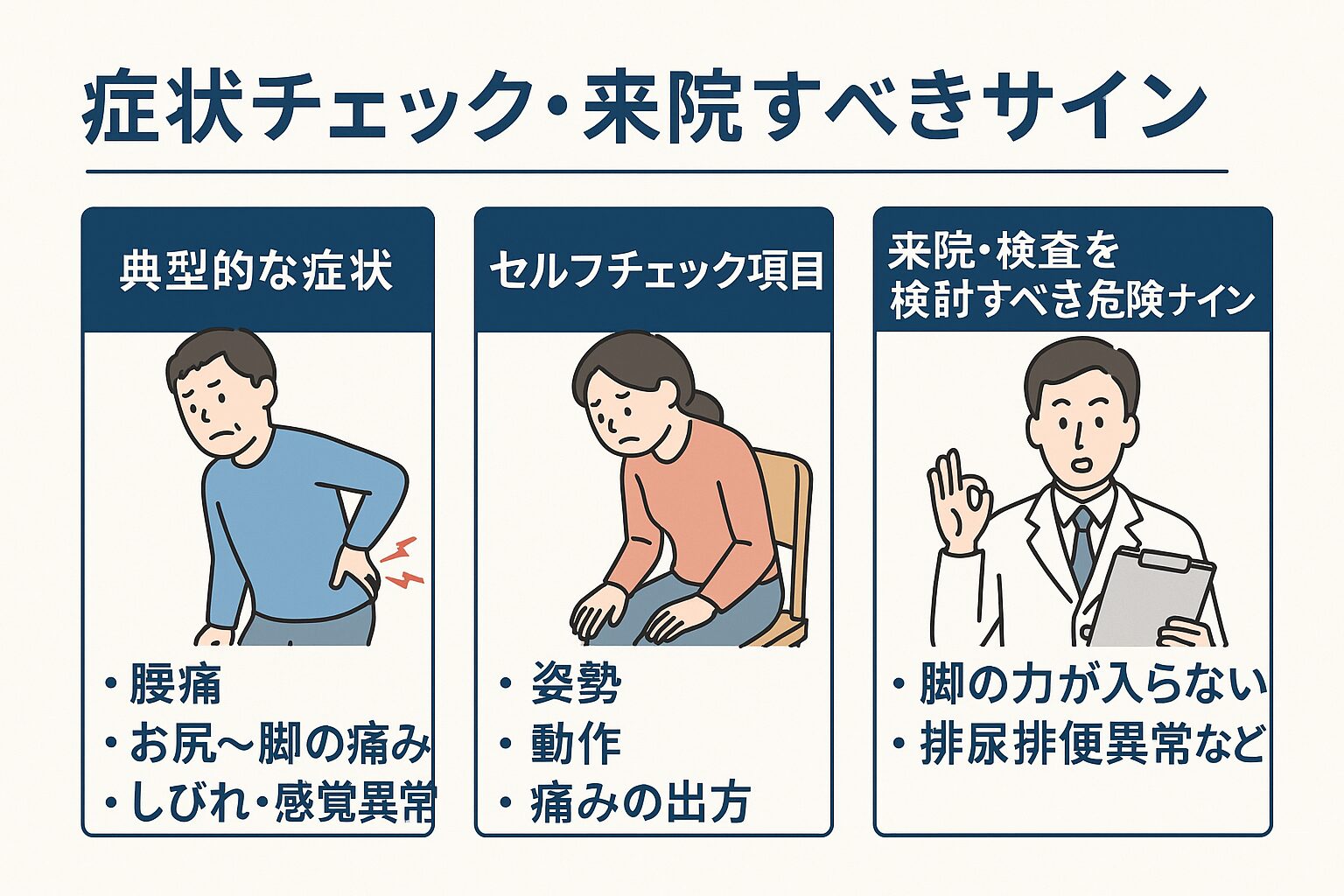 症状チェック・来院すべきサイン