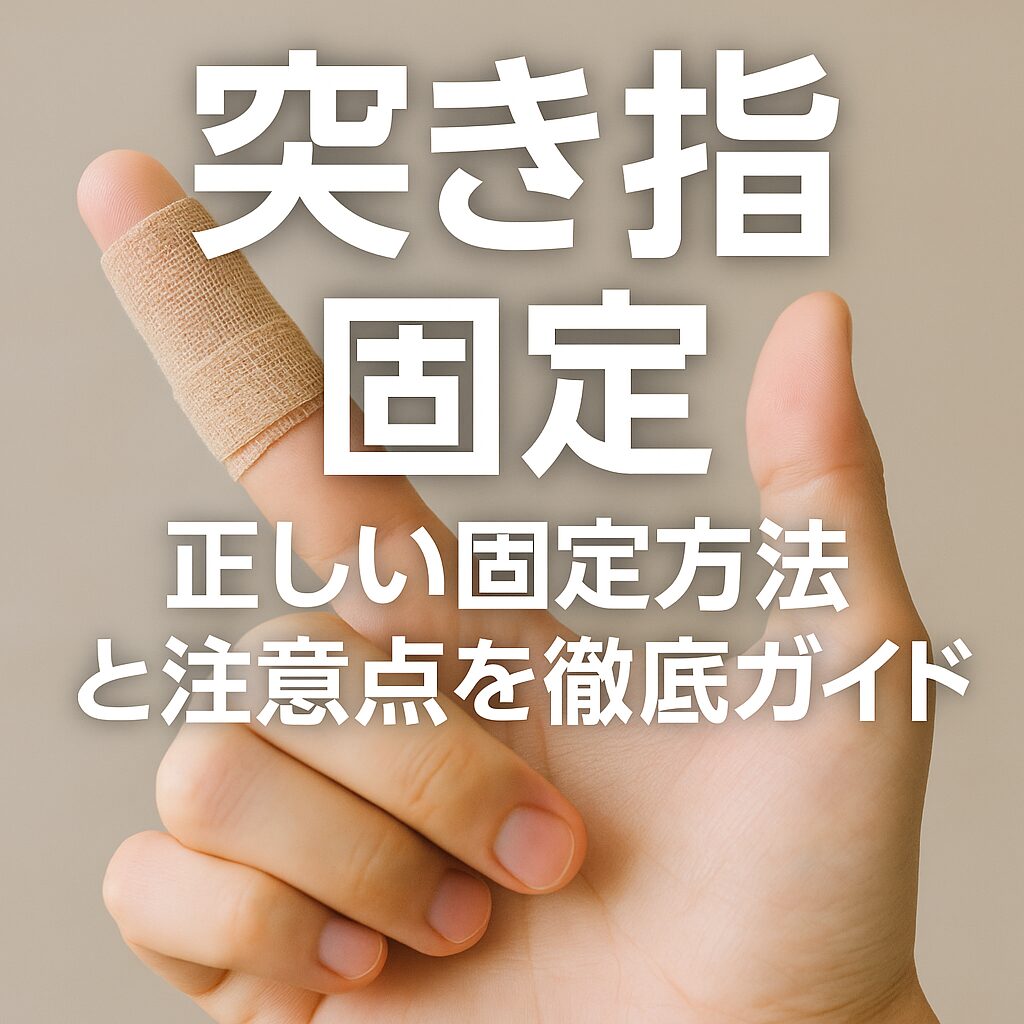 突き指とは？固定が必要な理由