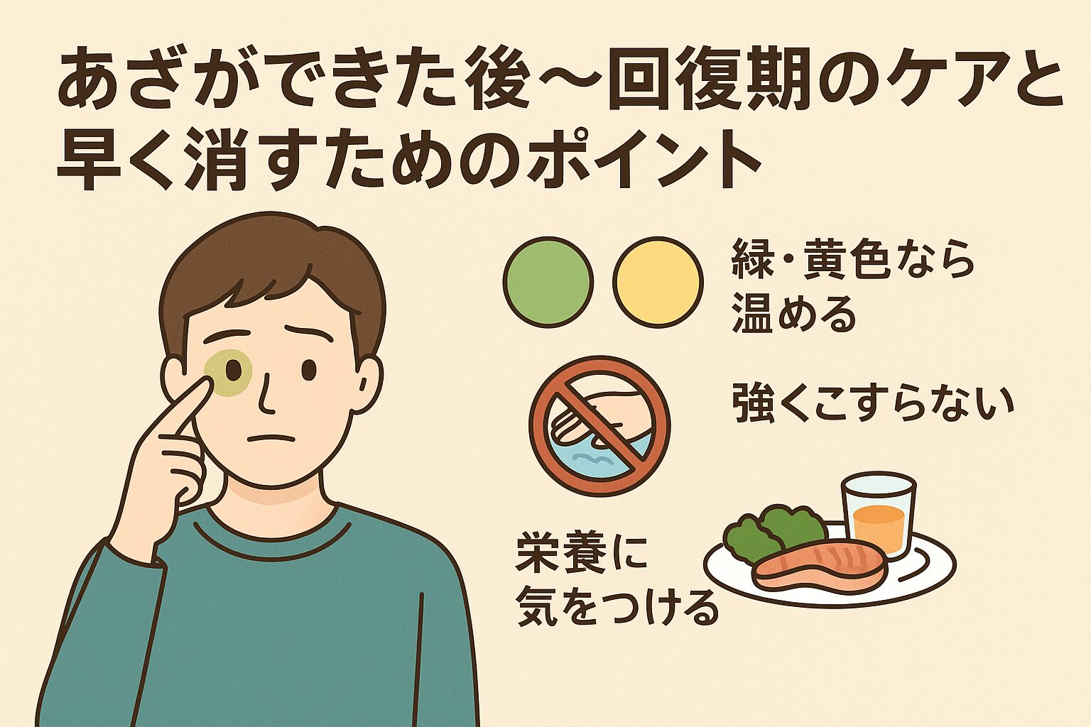 あざができた後〜回復期のケアと早く消すためのポイント