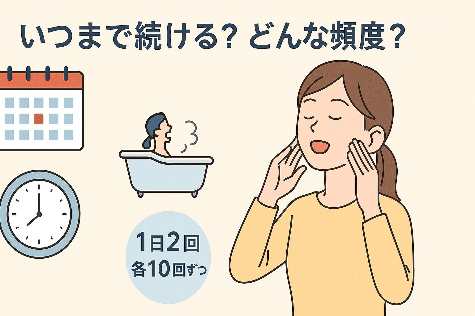 いつまで続ける?どんな頻度? 効果を感じるポイント