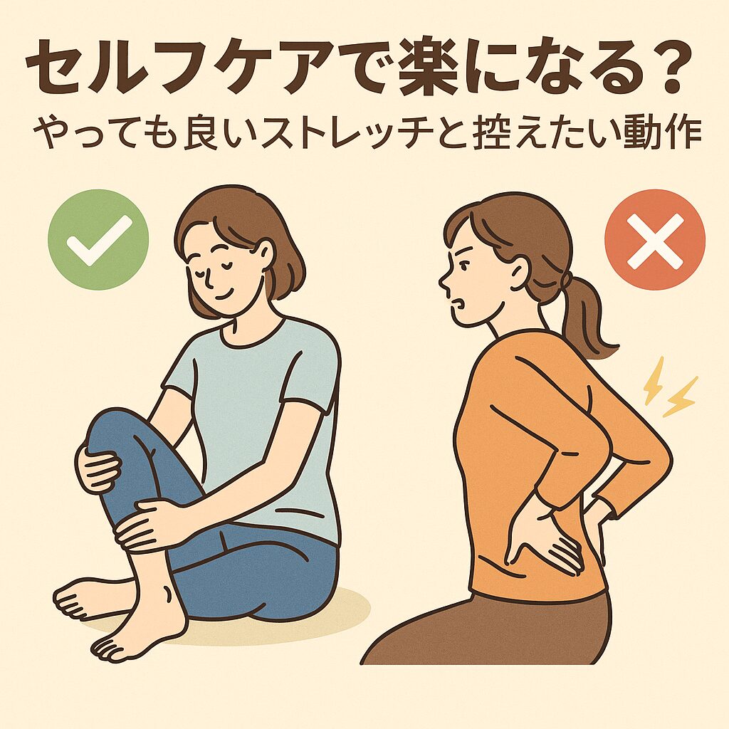 セルフケアで楽になる?やっても良いストレッチと控えたい動作
