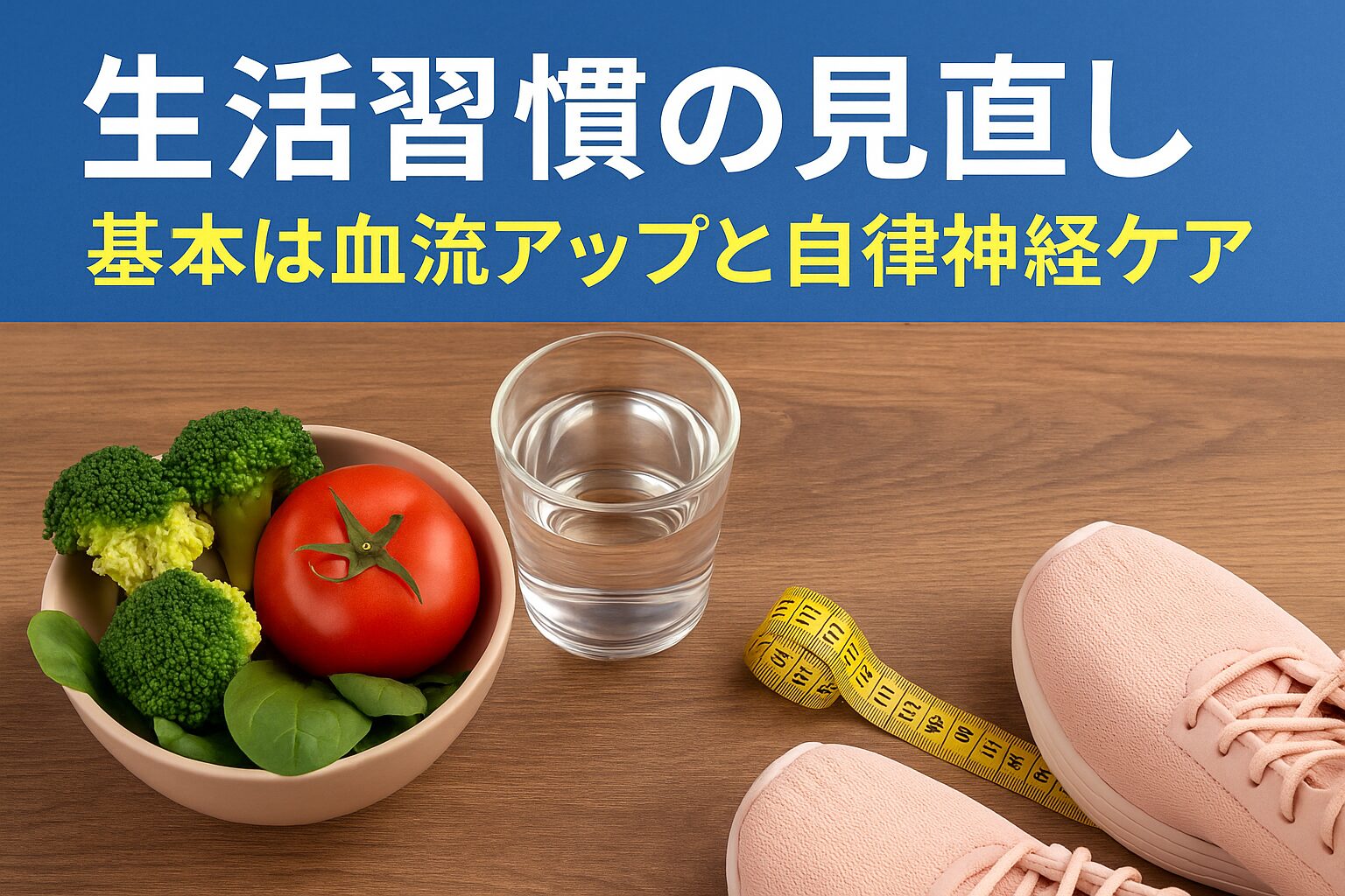 生活習慣の見直し｜基本は血流アップと自律神経ケア