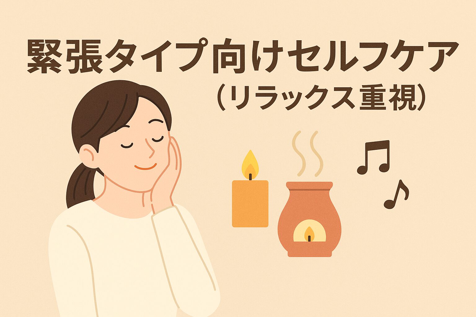 緊張タイプ向けセルフケア（リラックス重視）