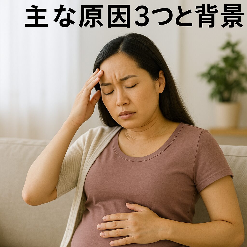 妊婦 お腹つるの主な原因3つと背景
