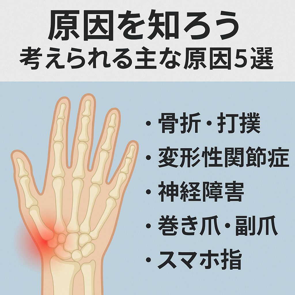 【原因を知ろう】考えられる主な原因５選