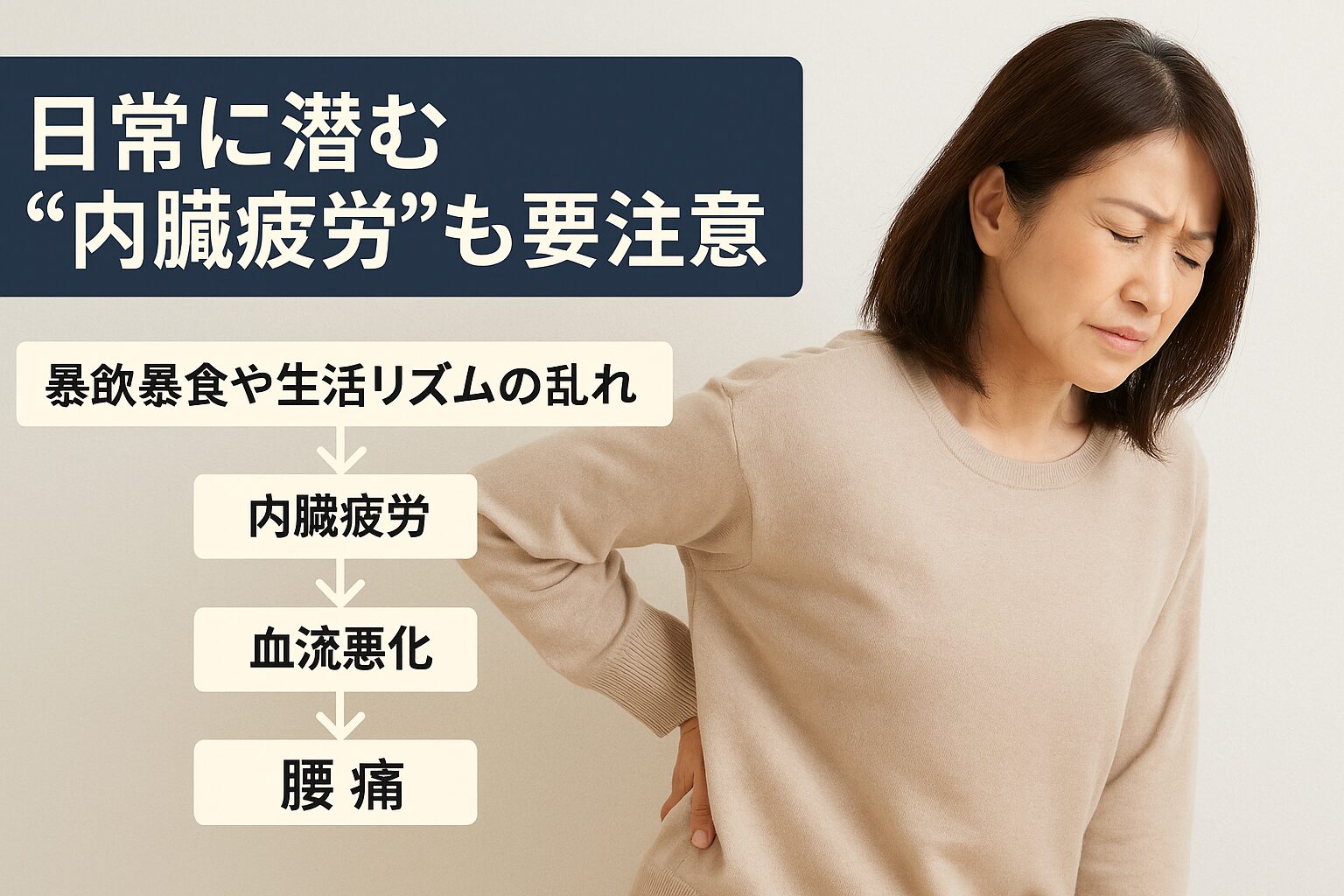 日常に潜む“内臓疲労”も要注意