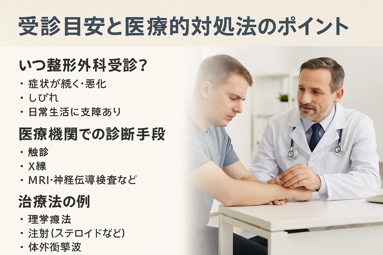 受診目安と医療的対処法のポイント