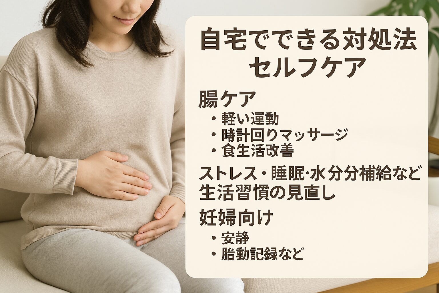 自宅でできる対処法・セルフケア