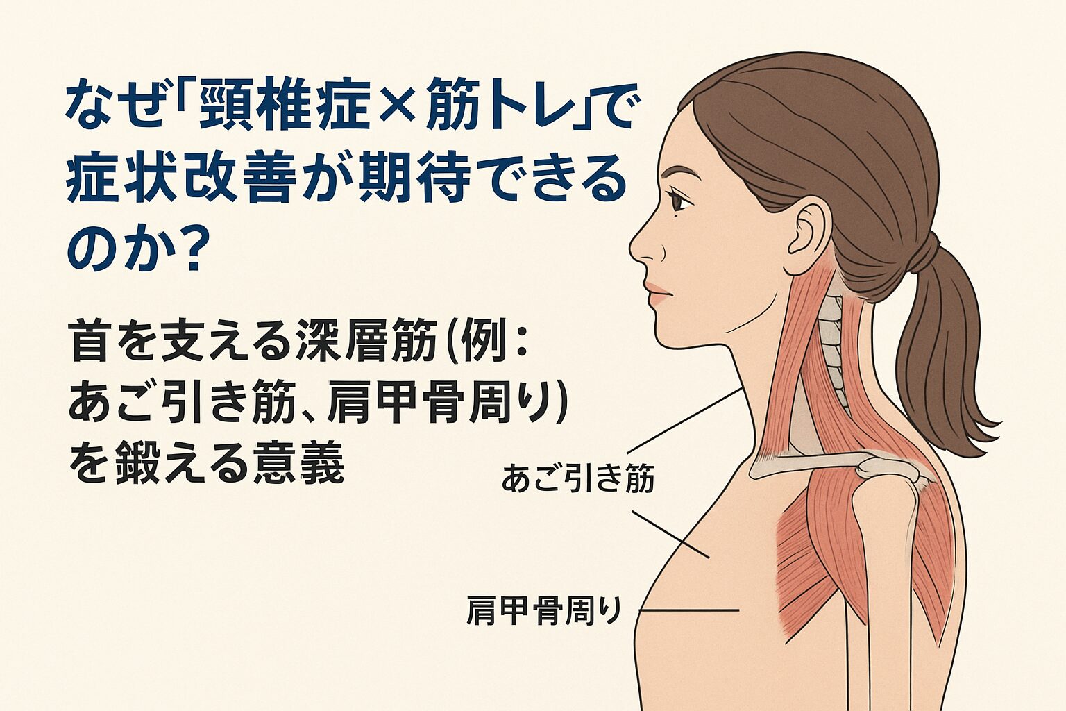 なぜ「頚椎症×筋トレ」で症状改善が期待できるのか？