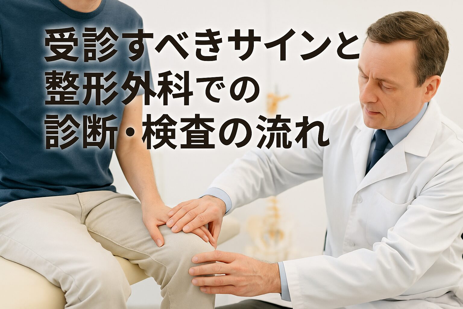 受診すべきサインと整形外科での診断・検査の流れ