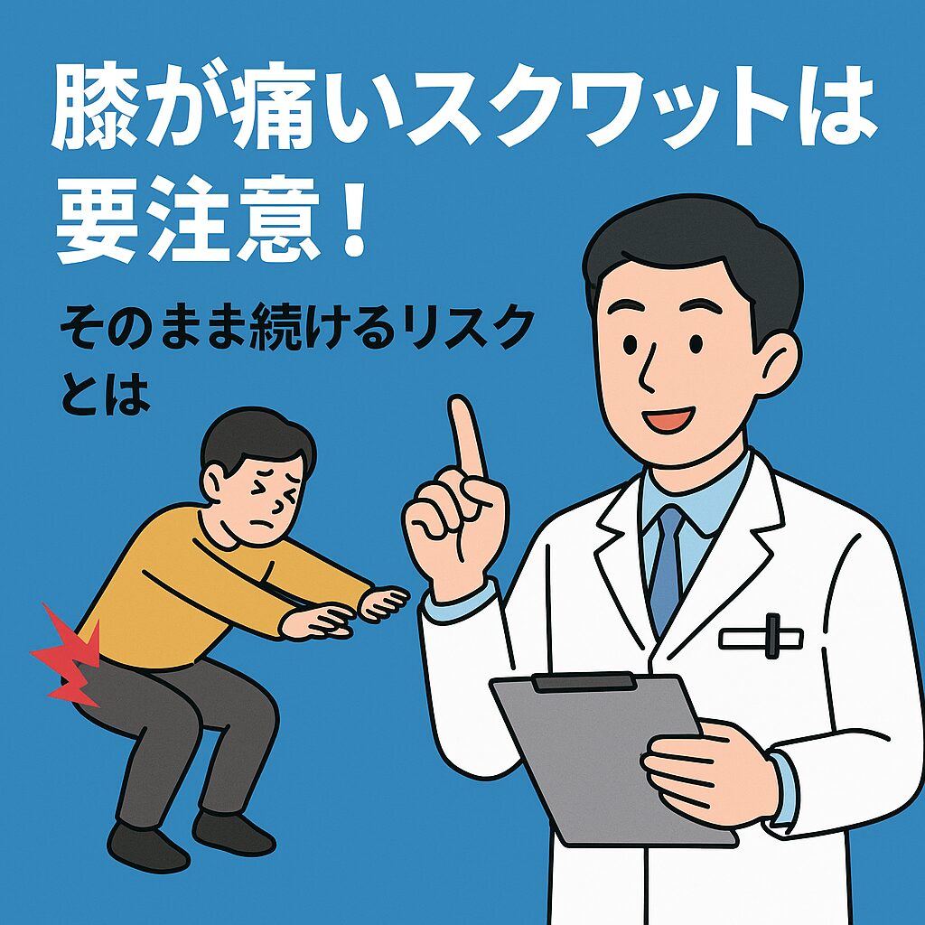 膝が痛いスクワットは要注意 そのまま続けるリスクとは