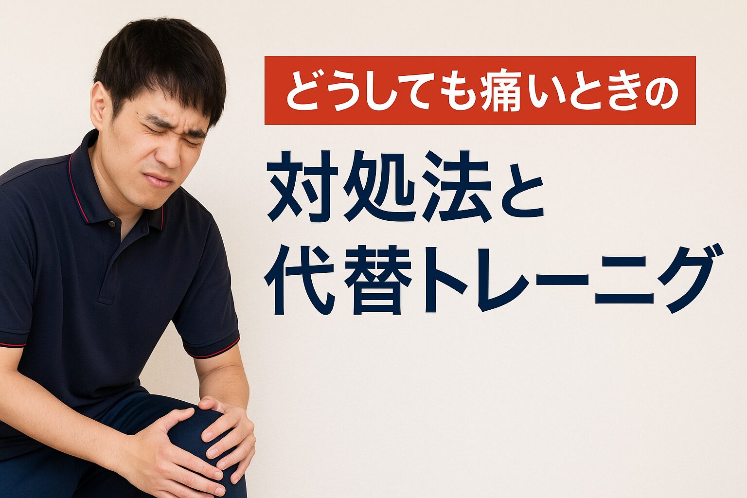 どうしても痛いときの対処法と代替トレーニング