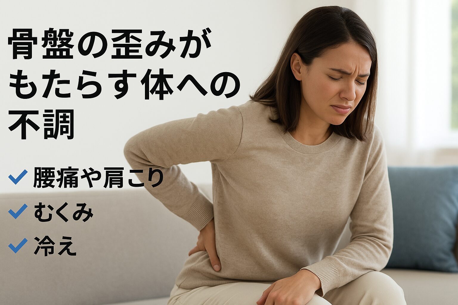 骨盤の歪みがもたらす体への不調