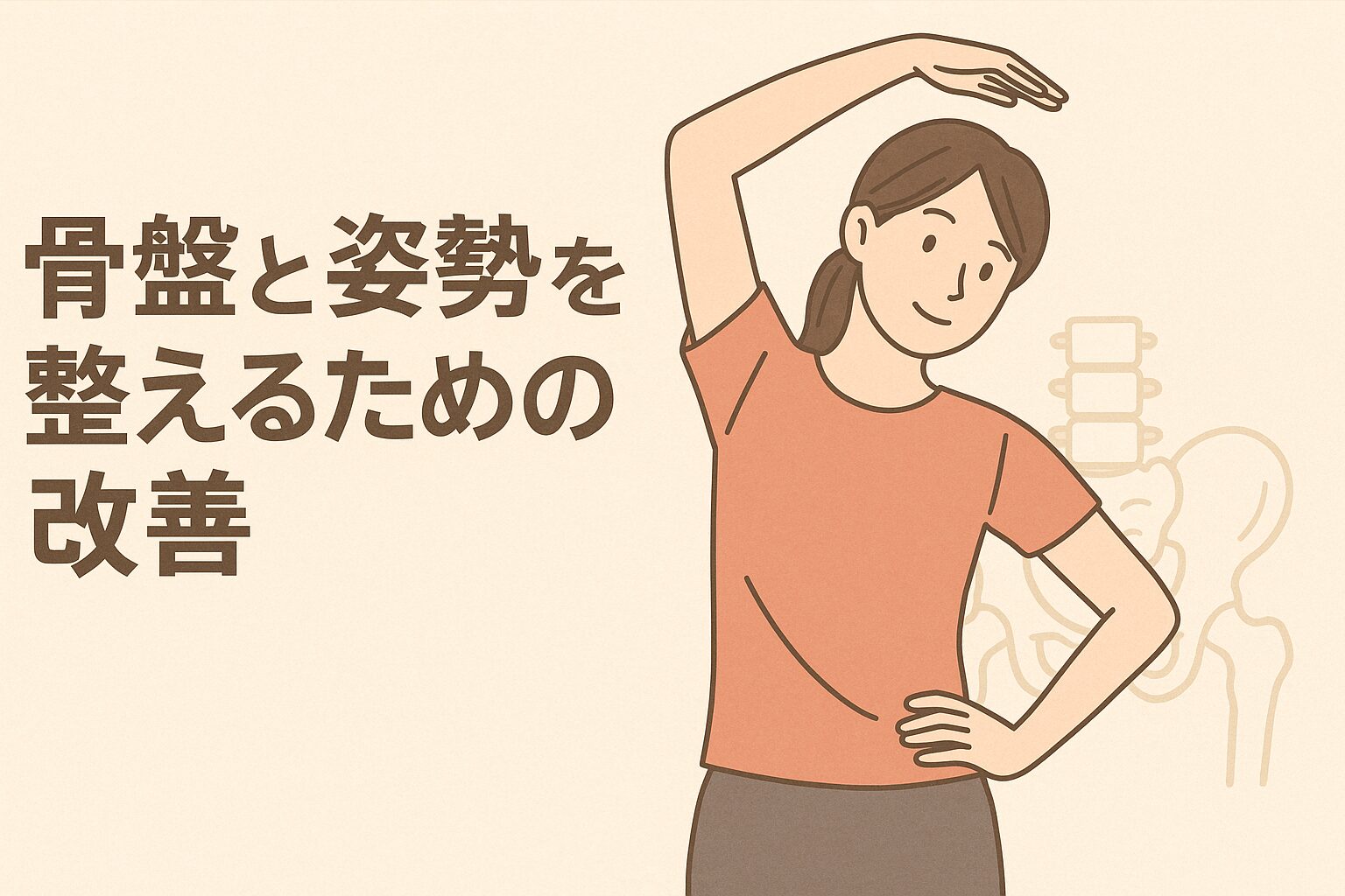 骨盤と姿勢を整えるための改善