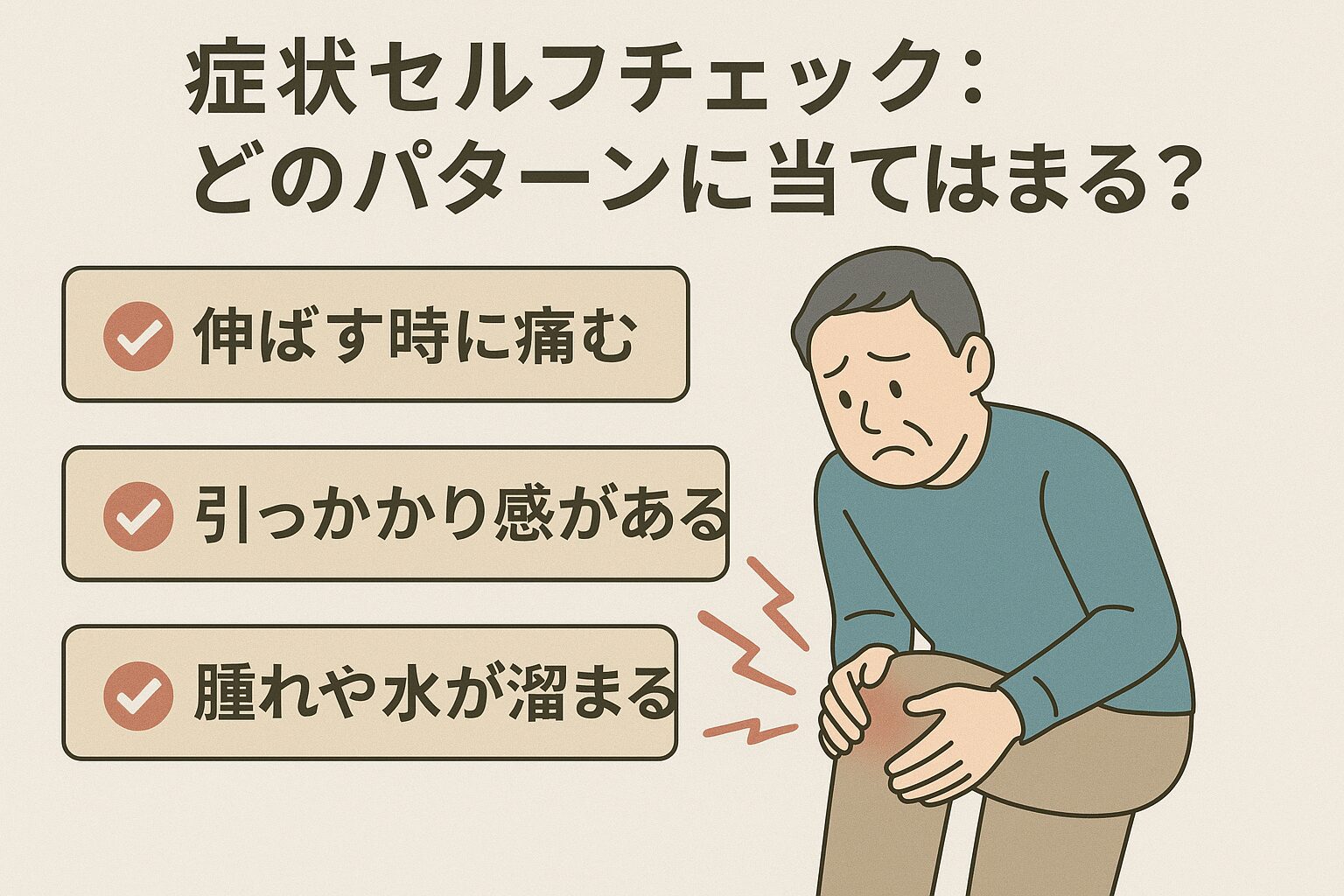 症状セルフチェック：どのパターンに当てはまる？