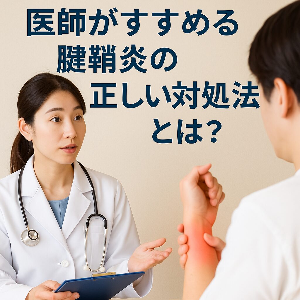 医師がすすめる腱鞘炎の正しい対処法とは？