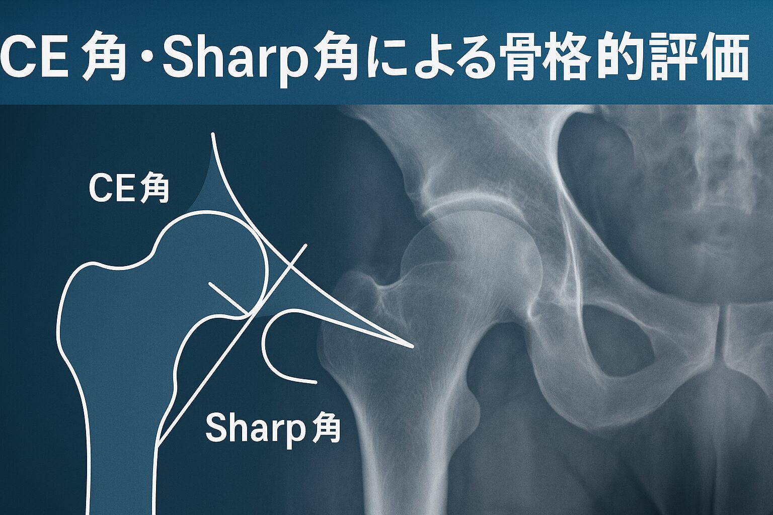 CE角・Sharp角による骨格的評価