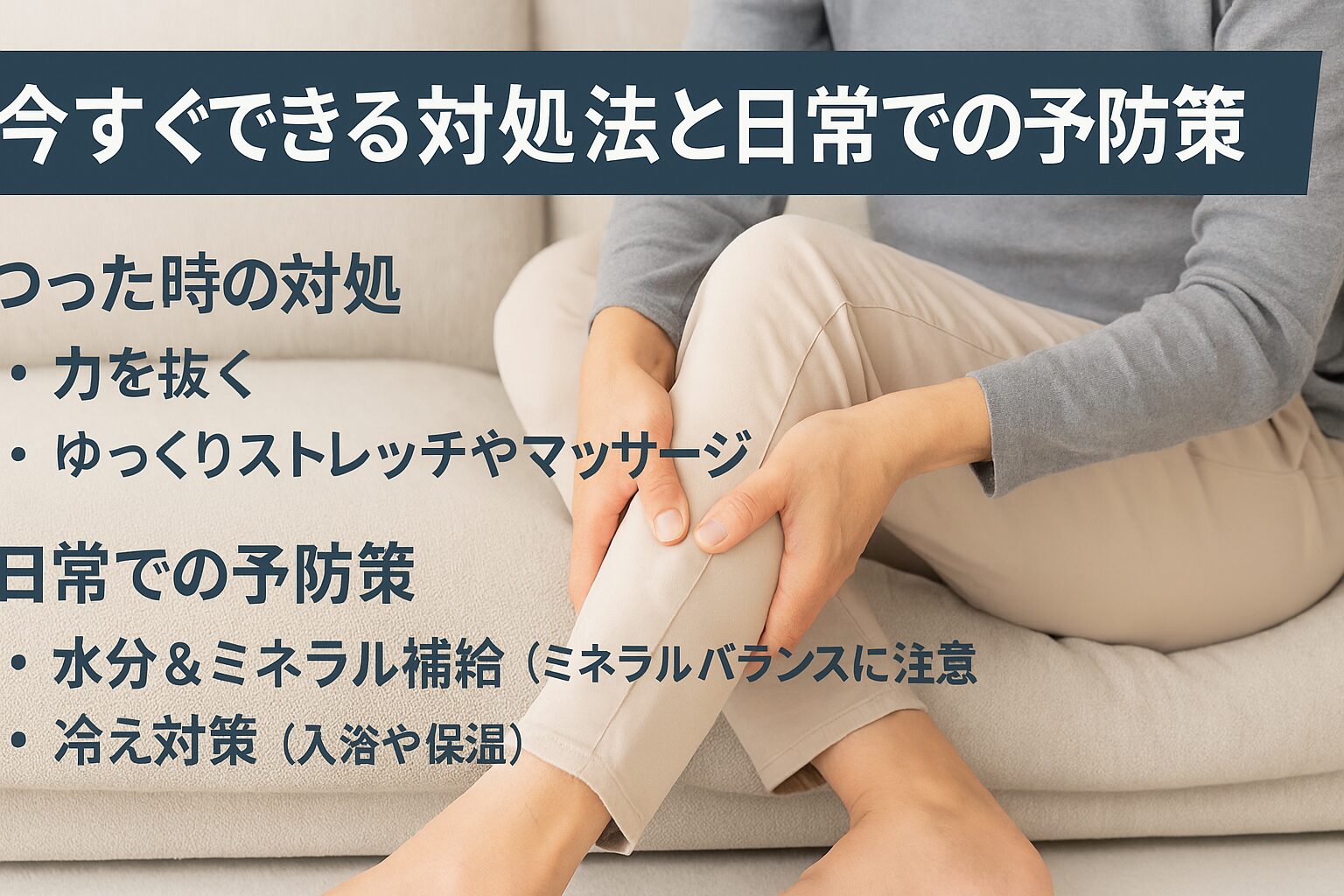 今すぐできる対処法と日常での予防策