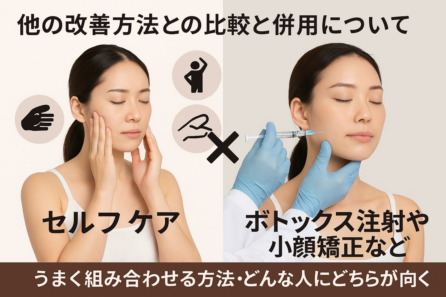 他の改善方法との比較と併用について