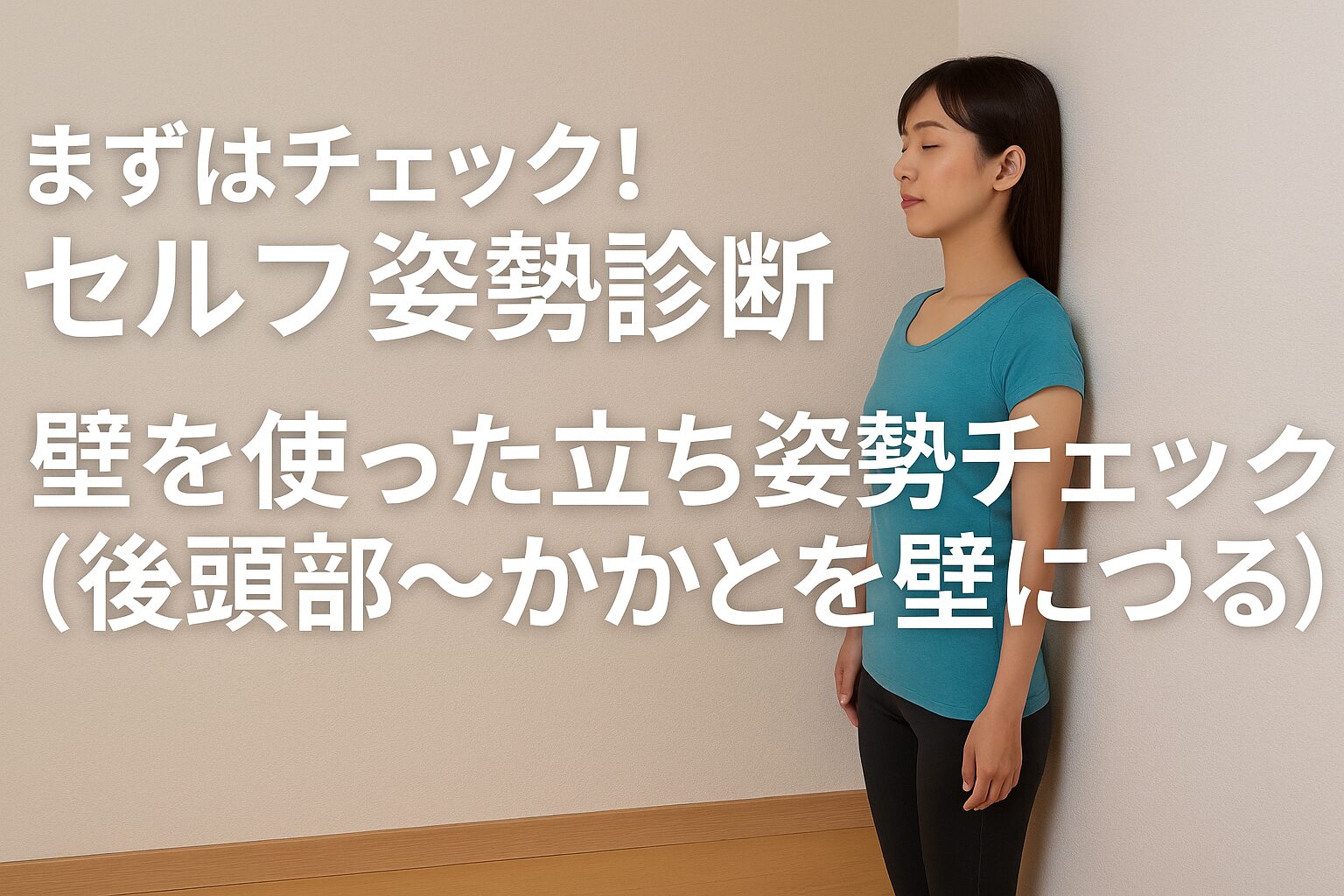 まずはチェック！セルフ姿勢診断